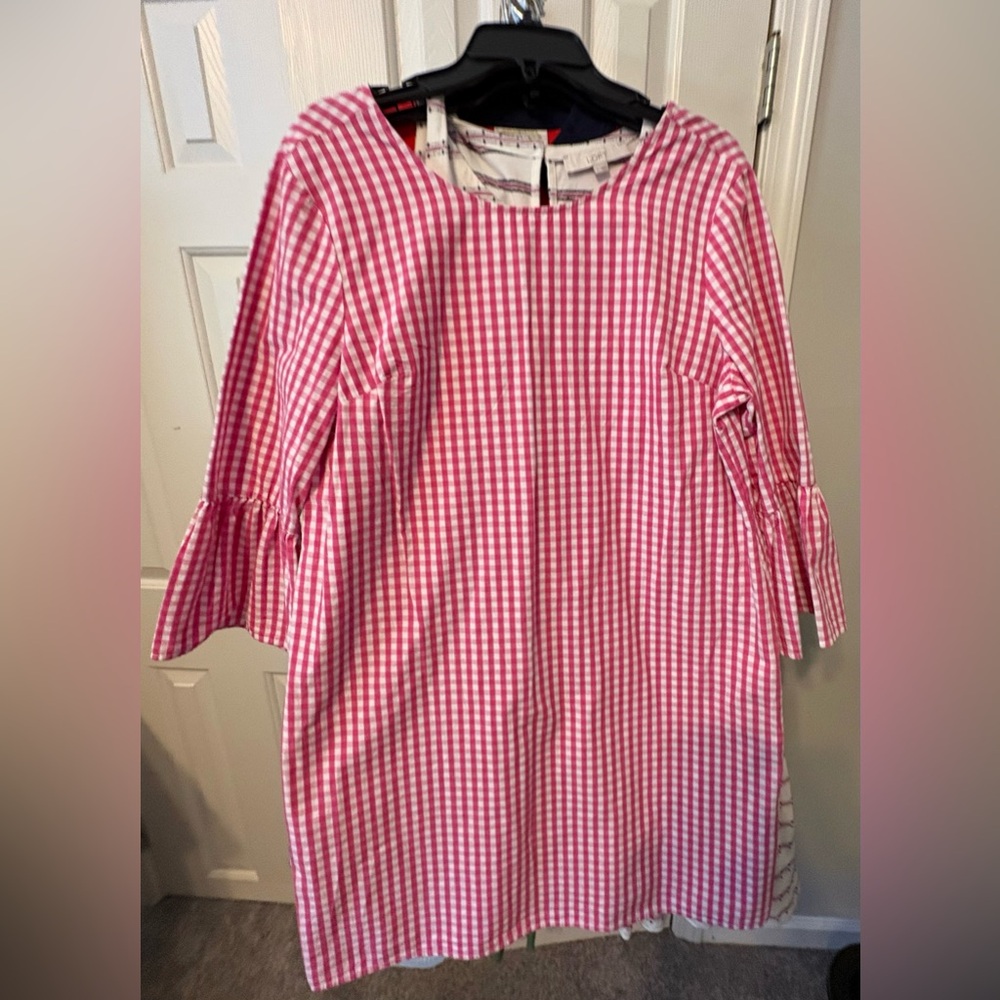 crown & ivy Pink Gingham Mini Dress